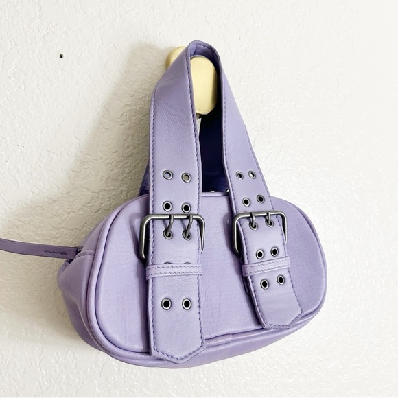 New Free People leather Say Yes Bag lavender - Picture 6 of 8